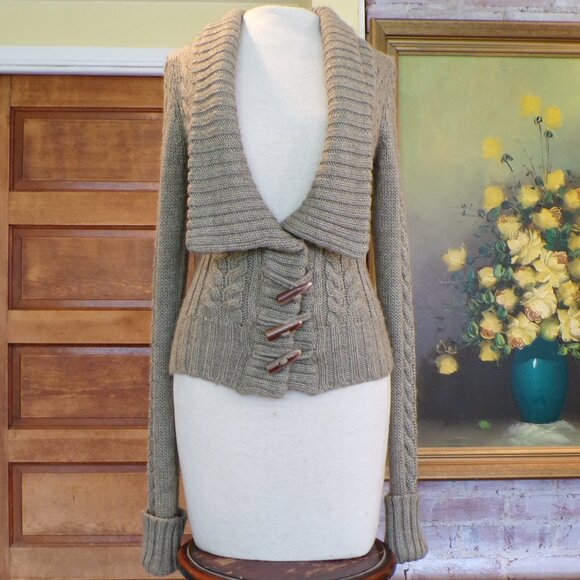 Moussy Acrylic & Alpaca Cardigan Sweater Button Up Womens Size 2 - Picture 1 of 14